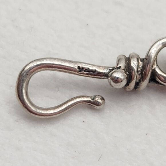 Sterling 925 Honey Bee Necklace 19" Womens Real Iridescent Champagne Pearl RARE - Picture 3 of 7